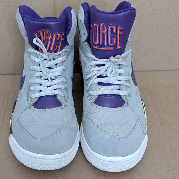 Nike Air Force Mid Grey Purp Men’s Size 9. 5 US Basketball Sneakers 537330-050 . main image 6